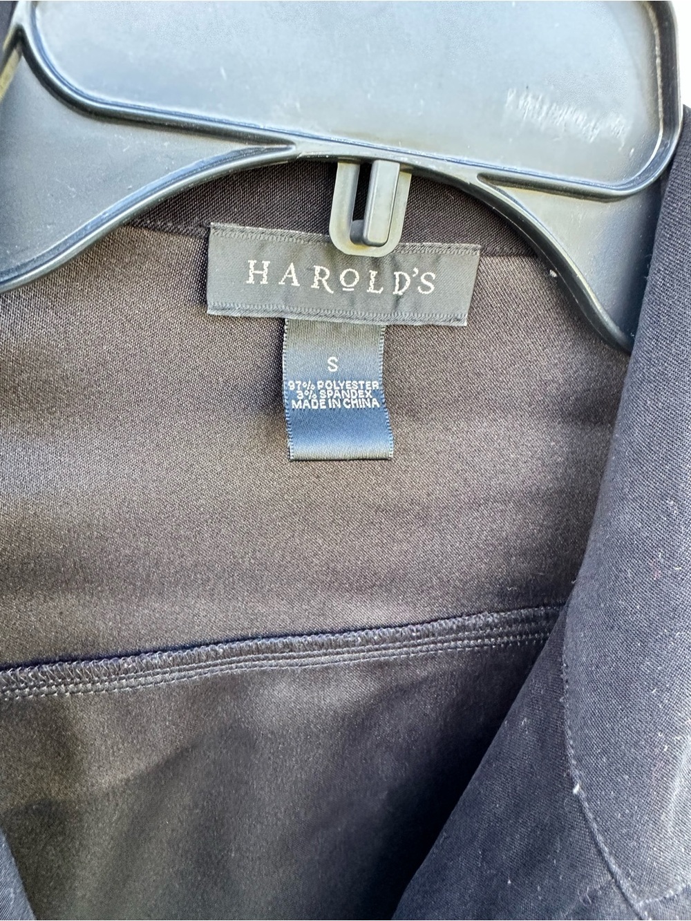 Harold's Black Button-Front Jean Jacket - Picture 4 of 6